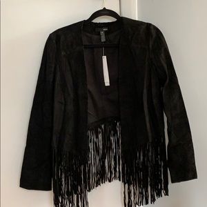AQUA Fringe Blazer NWT